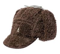 Kangol Unisex Faux Shearling Utility Flap Ca Baskenmütze, braun, One Size