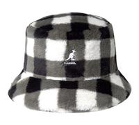 Kangol Unisex Kunstpelz-Eimer Baskenmütze, Schwarz kariert, 54