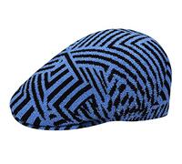 Kangol Virtual Grid 507 Flatcap Schirmmütze Schiebermütze Damen/Herren - mit Schirm Sommer Frühling-Sommer - M (56-57 cm) schwarz-blau