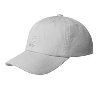 Kangol Washed Dad Hat Baseballcap Cap Kappe Basecap Baumwollcap Sportcap Baseballkappe Damen/Herren - Metallschnalle, mit Schirm, Lederband Frühling-Sommer Sommer - One Size hellgrau