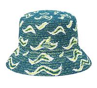 Kangol Wave Camo Bucket Fischerhut Stoffhut Anglerhut Damen/Herren - mit Futter Winter Herbst-Winter - S (54-55 cm) Petrol