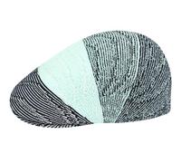 Kangol Wavy Stripe 507 Flatcap Schirmmütze Schiebermütze Herren - mit Schirm Sommer Frühling-Sommer - S (54-55 cm) Mint