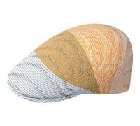 Kangol Wavy Stripe 507 Flatcap Schirmmütze Schiebermütze Herren - mit Schirm Sommer Frühling-Sommer - S (54-55 cm) gelb