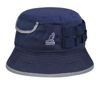 Kangol Waxed Utility Bucket Baumwollhut Stoffhut Anglerhut Sommerhut Sonnenhut Damen/Herren - Sommer Frühling-Sommer - L (58-59 cm) dunkelblau