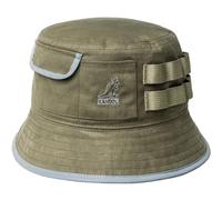 Kangol Waxed Utility Bucket Baumwollhut Stoffhut Anglerhut Sommerhut Sonnenhut Damen/Herren - Sommer Frühling-Sommer - L (58-59 cm) Oliv