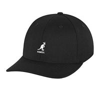 Kangol Wool Flexfit Cap Baseballcap Basecap Fullcap Wollcap Fitted (L/XL (58-61 cm) - schwarz)