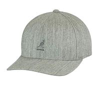 Kangol Wool Flexfit Cap Baseballcap Basecap Fullcap Wollcap Fitted (XXL (62-63 cm) - hellgrau)