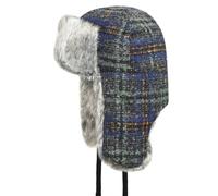 Kangol Wool Ushanka Baskenmütze, dunkelgrau, 7 3/8-7 1/2
