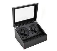 kangten 4+6 Uhrenbeweger Automatik Rotation Uhrenbeweger mit Transparente Sichtfenster Automatische Rotationsuhren Aufbewahrungsbox Uhrenbox Uhrenvitrine für Automatikuhren Watch Winder