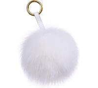 Kaninchenfell Anhänger Taschenanhänger Schlüsselanhänger Echtfell Pelz Fuchspelz Pom Pom Ball Bommel