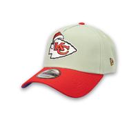 Kansas City Chiefs Christmas Edition New Era 9FORTY A-Frame NFL Cap Grün StadiumDreams Exclusive - ONE SIZE