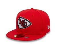 Kansas City Chiefs NFL Official Team Colours New Era 59FIFTY Fitted Cap Rot - 7 3/8