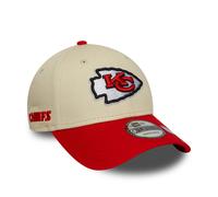 Kansas City Chiefs Side Wordmark New Era 9FORTY NFL Cap Beige - ONE SIZE