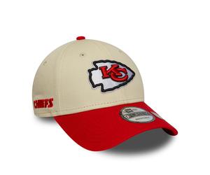 Kansas City Chiefs Side Wordmark New Era 9FORTY NFL Cap Beige - ONE SIZE