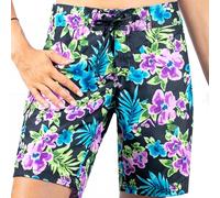 Kanu Surf Damen Marina Active Swim Board-Shorts mit LSF 50+, Normale Größe und Übergrößen Boardshorts, Katya Schwarz/Blau, 36