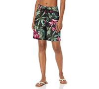 Kanu Surf Damen UPF 50+ Active Printed Swim and Workout Board Short Boardshorts, Hayley Schwarz, 40
