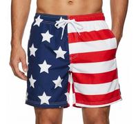 Kanu Surf Herren Monaco (Normale und erweiterte Größen) Badehose, USA-Flagge, M