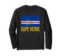 Kap Verde Flagge Cabo Verde Praia Langarmshirt
