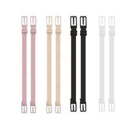 Kapokr 8 Stück BH Träger Clip Verstellbare BH Klammer Rücken Anti-Rutsch BH Träger Halter BH Clips für BH Träger Rücken Rutschende BH Träger Lösung für Alle Körbchengrößen (4 Farben)