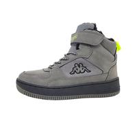 Kappa Jungen Unisex Kinder STYLECODE: 260991K Shab FUR K Sneaker, Grey/Black, 34 EU