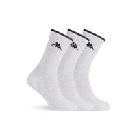 Kappa - 6-9 oder 12 Paar Original Tennissocken weiss, grau, 39-41
