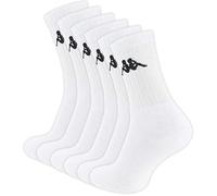 Kappa 6 Paar Original Tennissocken, Sportsocken in weiss, Gr. 43-46