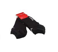 Kappa 6 Paar Unisex-Socken aus Baumwolle, Schwarz , 39-41