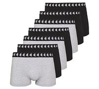 Kappa 7er Pack ZID 7 Men Boxer Shorts, Herren Unterwäsche Boxershorts 708276, Farbe:Light Grey Melange 3390, Bekleidungsgröße:XL
