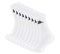 Kappa 9 Paar Original Tennissocken, Sportsocken in weiss, Gr. 43-46