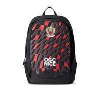 Kappa ABECK 3 OGC Nice, Unisex-Rucksack für Erwachsene, Schwarz/Rot, normal