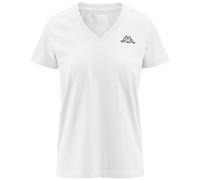 Kappa Damen Logo Cabou T-Shirt, Weiß, M