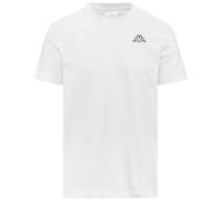Kappa Cafers Slim Tee Herren Bequemes und stylisches technisches T-Shirt, Weiß, L