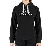 Kappa Damen Belle Slim Logo Shirt, Schwarz, XXL