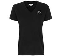 Kappa Damen Logo Cabou T-Shirt, Schwarz, XXL