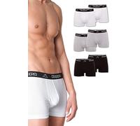 Kappa Enge Boxershorts 6er Pack I Retro Pants für Männer aus Baumwolle I reißfeste & atmungsaktive Herren Unterhosen I Boxer im Vorteilspack als Sport-Unterwäsche, Mehrfarbig L