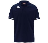 Kappa Herren Barli Poloshirt, Marine/Weiß, L