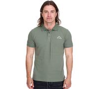 Kappa Herren Baumwoll-Polo mit kleiner Stickerei Polo-Shirt Kurzarm-Shirt Pique-Strick 303173NC A02 Grün M
