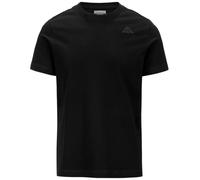 Kappa Herren Cafers Slim Tee Bequemes und stilvolles technisches T-Shirt, Schwarz/Grau (Black Greyish), XXXL