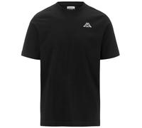 Kappa Herren Cafers Slim Tee Tshirt, Schwarz, S