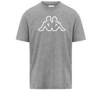 Kappa Herren Cromen Logo T-Shirt, Grey Md Mel, L