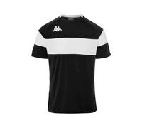 Kappa Herren DARETO T-Shirt, Schwarz/Weiß, S