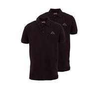 Kappa Herren Polo Shirt VENIST im 2er Pack | Polo-Hemd mit diskretem Logodruck und Kent Kragen | Basic Poloshirts für Männer | Kurzarm Poloshirt für Sport, Freizeit und Büro | Regular Fit | S