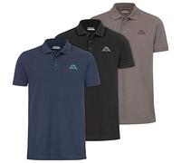 Kappa Herren Polo VELEOT 3 Polo Shirt 3er-Pack s/s 707408-18-0201 XXXL Castlerock