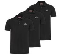 Kappa Herren Polo VELEOT 3 Polo Shirt 3er-Pack s/s 707408-19-4006 XXL Caviar