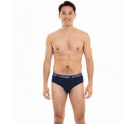 Kappa Herren Slip mit Baumwoll-Stretch Unterwäsche mit Logobund Unterhose 711167 Dunkelblau M