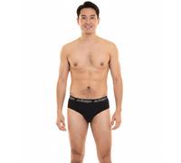 Kappa Herren Slip mit Baumwoll-Stretch Unterwäsche mit Logobund Unterhose 711167 Schwarz M