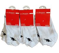 Kappa Herren Socken Sport Technik, Mode und Komfort - Sortiment Fotos je nach Verfügbarkeit. Gr. One size, Packung mit 9 weißen