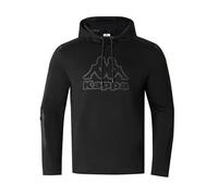 Kappa - Hoodie zum Überziehen für Herren, Baumwollmischung (Schwarz) S