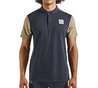 Kappa Ileano Poloshirt, Marineblau/Grün, L für Herren