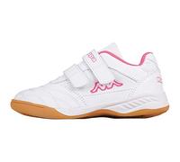 Kappa Indoor Kickoff Kinder Hallenschuhe Weiss/pink 260509K, Schuhgröße:29 EU